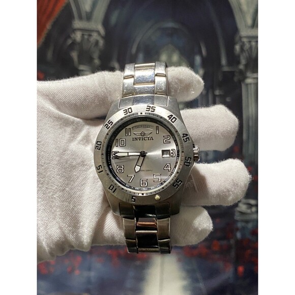 Invicta Men's 5249  Pro Diver Day & date Stainless Steel Silver Dial Watch - Picture 1 of 8